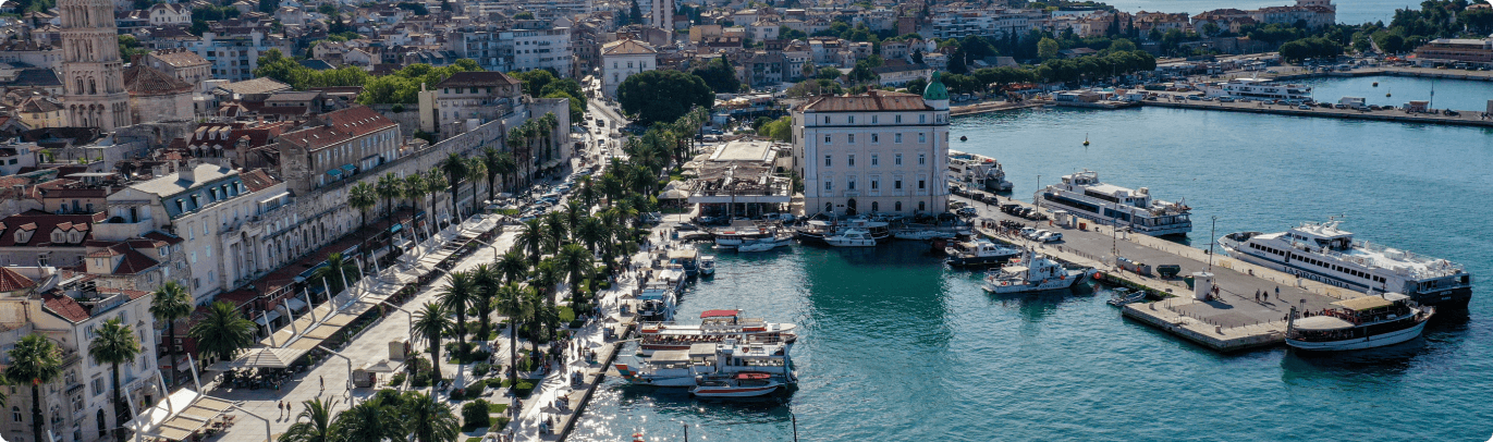 Split Riva Beautiful Town